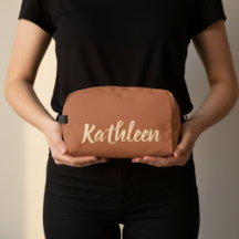 Bolsa de viagem personalizada marrom para produtos