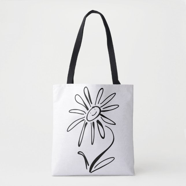 Bolsa do ombro da FLOR FELIZ (Frente)