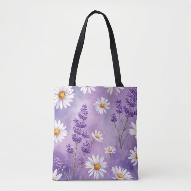 Bolsa Floral de Serenidade Roxa (Frente)