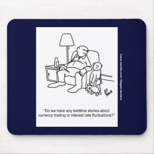 Bolsa Funny Business Stock Market Mousepad Gift