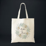 Bolsa Gentle Botanics Mother Of The Bride<br><div class="desc">Nossa coleção botânica suave apresenta folhagem verde clara, azul-esverdeada e dourada em aquarela suave, combinada com molduras douradas e fundo azul-esverdeado, para uma coleção de casamento perfeitamente elegante. Você pode encontrar itens correspondentes para a sua experiência completa de casamento, mas também artesanatos, presentes e alguns itens pessoais. Acreditamos que você...</div>