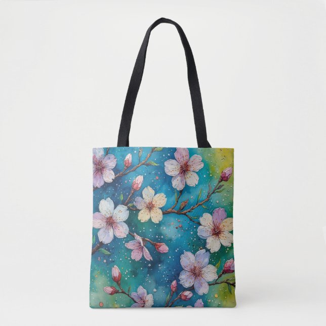Bolsa Japonês Flower Art Sakura (Frente)