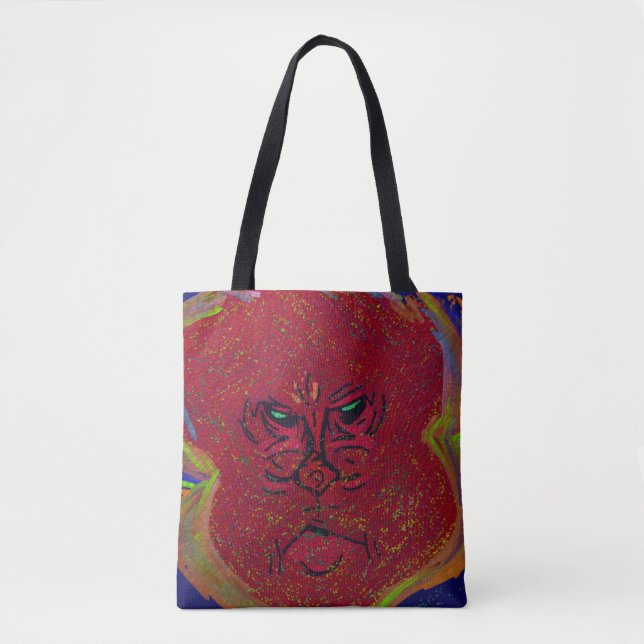 Bolsa Média Tote Face de uma Chama (Frente)