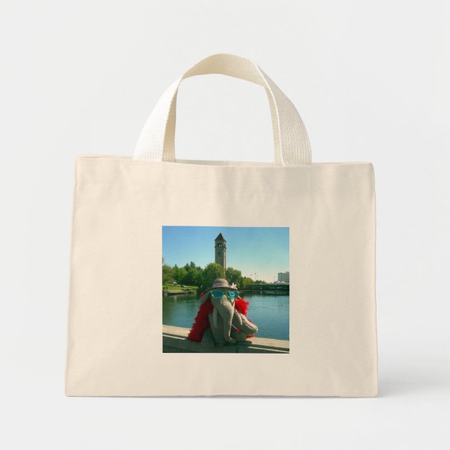 Bolsa Mini Tote da Sra Ella no parque (Frente)