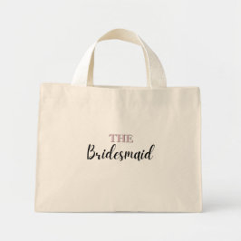 Bolsa Mini Tote de Arte Minimalista Elegante para