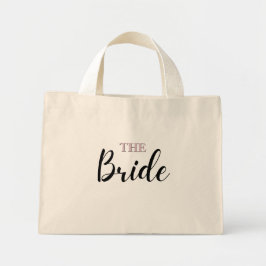Bolsa Mini Tote de Arte Minimalista Elegante para