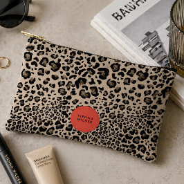 Bolsa para Acessórios Estampa de Leopardo | Bolsa