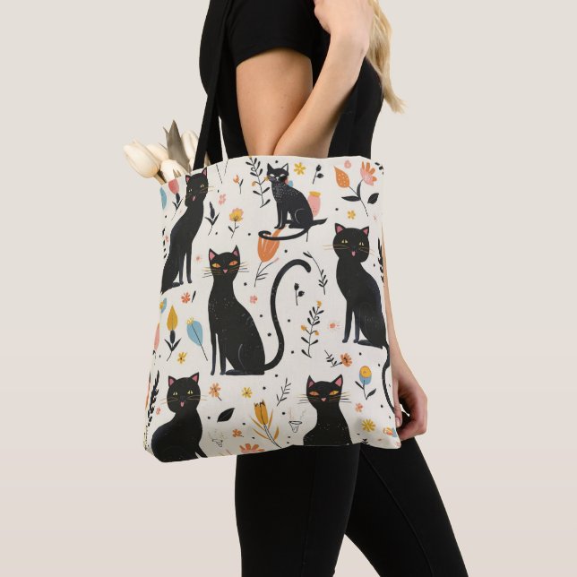 Bolsa para Cat Lovers Black Cat (Close Up)