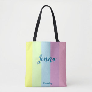 Bolsa Pastel das meninas da sacola feita sob