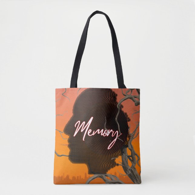 Bolsa Personalizada de Tote Silhueta Artística Mem (Frente)