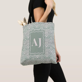Bolsa Personalizada de Tote Verde Sálvia Costeira