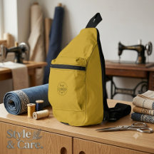 Bolsa Sling com Costura Recortada em Ouro M Duráve