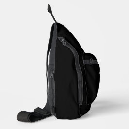 Bolsa Sling Preta para Intérprete de Língua de Sin
