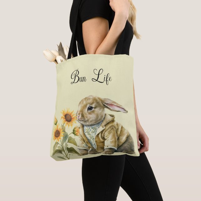 Bolsa Sunflower Bunny Tote (Close Up)