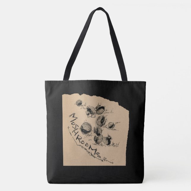 BOLSA TOTE 墨絵_マッシュルーム (Frente)