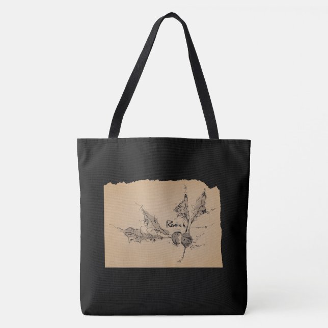 BOLSA TOTE 墨絵_ラディッシュ (Frente)