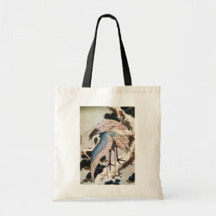 Bolsa Tote 松 に 鶴, 北 gruas 斎 na Pine Tree, Hokusai, Ukiyo-e