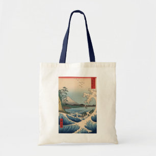 Bolsa Tote 波と富士山, onda do 広重 e Monte Fuji, Hiro