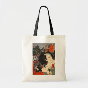 Bolsa Tote 龍の刺青の役者, ator do 国芳 do tatuagem 