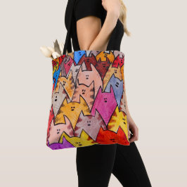 Bolsa Tote 067 - Sacola dos gatos