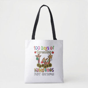 Bolsa Tote 100º Dia da Escola 100 Dias de Amizade