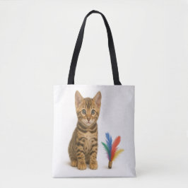 Bolsa Tote 100% de Chance de Caos - Estilo de Kitten Bengal