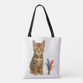 Bolsa Tote 100% de Chance de Caos - Estilo de Kitten Bengal