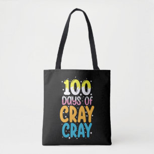 Bolsa Tote 100 Dias de Cray Cray 100º Dia de Professora