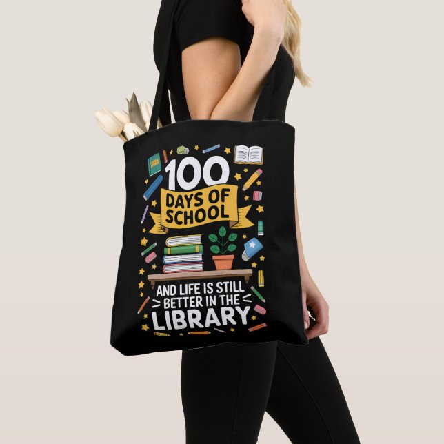 Bolsa Tote 100 Dias De Escola E A Vida Ainda É Melhor (Close Up)