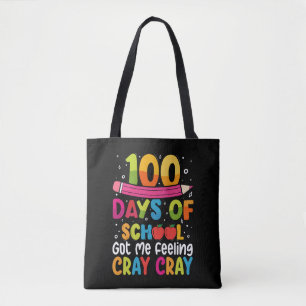 Bolsa Tote 100 Dias De Escola Me Fez Sentir Cray