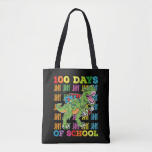 Bolsa Tote 100 Dias De Escola T Rex Dinossauro Professor Alun