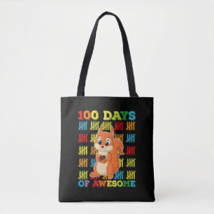 Bolsa Tote 100 Dias De Esquilo Incrível 100º Dia De Escola