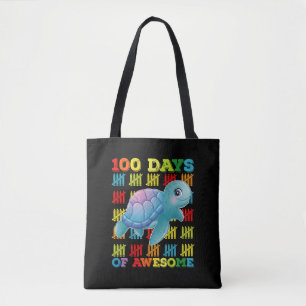 Bolsa Tote 100 Dias De Tartaruga Incrível 100º Dia De Escola