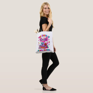 Bolsa Tote 100 Dias é Alotl Escola Axolotl Meninas 