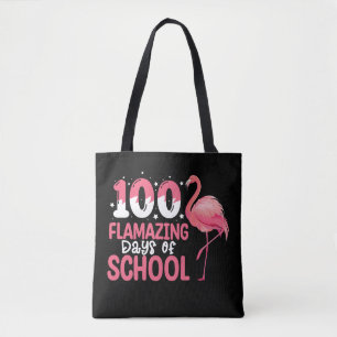 Bolsa Tote 100 Dias Incríveis de Professora Flamingo da Escol