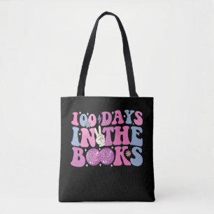 Bolsa Tote 100 Dias Nos Livros Bola De Disco Groovy Retro