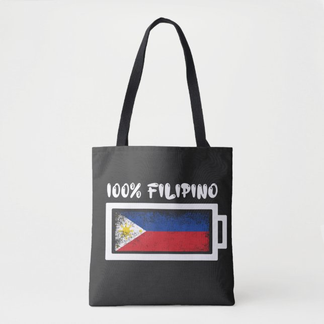 Bolsa Tote 100% Sinalizador Filipino (Frente)