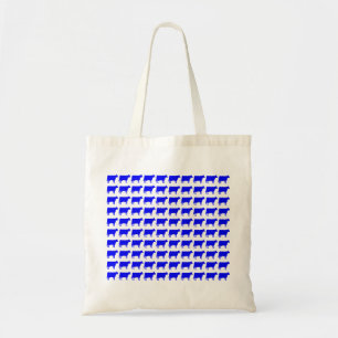 Bolsa Tote 100 vacas - azul