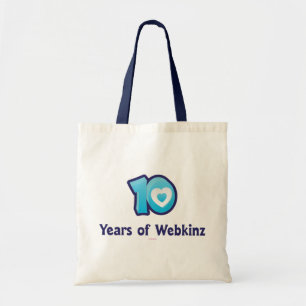 Bolsa Tote 10 anos de logotipo de Webkinz
