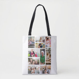 Bolsa Tote 10 Colagem Personalizada de Fotos