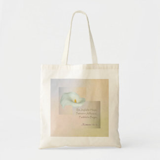 Bolsa Tote 12:12 cristão dos romanos do ~ da arte da fé
