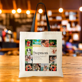Bolsa Tote 12 Colagem de Fotos Madrasta, Definição de Madrast
