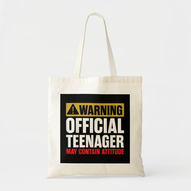 Bolsa Tote 13 Aniversário Oficial Adolescente Menino 13 anos  (Frente)