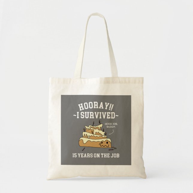 Bolsa Tote 15 anos no aniversário do 15 de trabalho (Frente)
