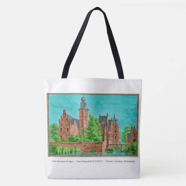 Bolsa Tote 1729 A. de Haen Holandês Kasteel WESTERVELT .... (Frente)