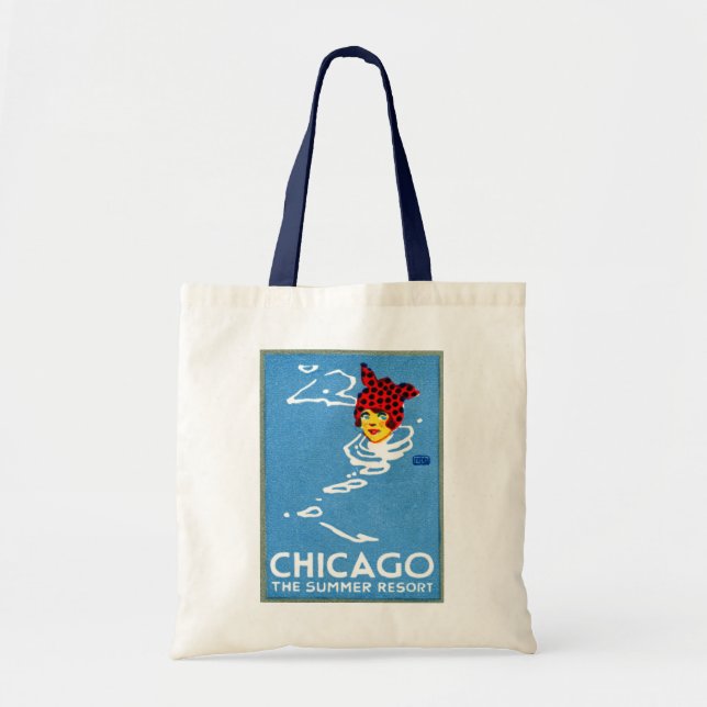 Bolsa Tote 1912 Chicago, o recurso de verão (Frente)