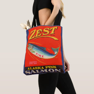 Bolsa Tote 1930s: o salmão cor-de-rosa mais Zest pode ser rot