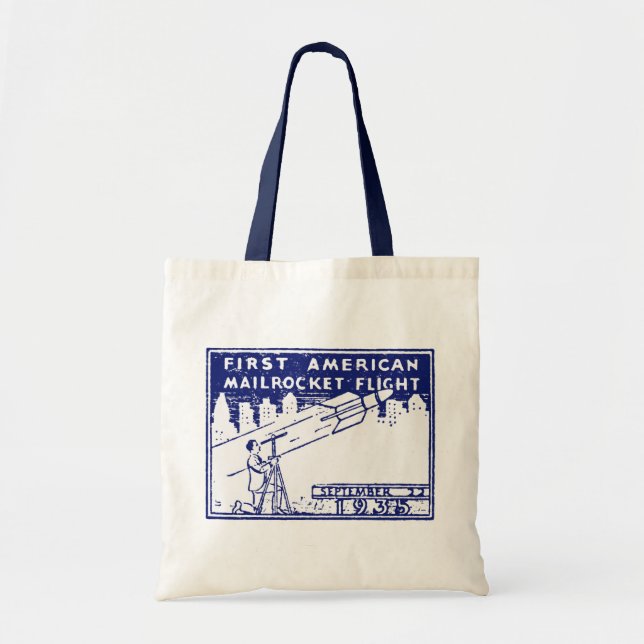 Bolsa Tote 1935 American Rocket Mail (Frente)