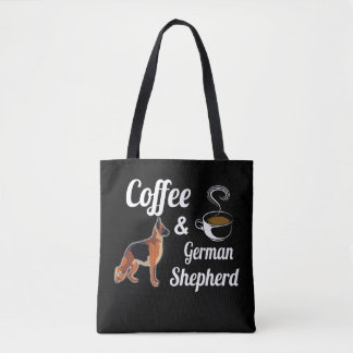 BOLSA TOTE 1 CAFÉ E GERMAN SHEPHERD