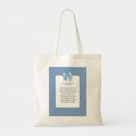 Bolsa Tote 1 coríntios 13 4 5, o amor é paciente, o amor é bo